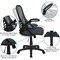 Emma and Oliver High Back Mesh Ergonomic Office Chair with Flip-up Arms